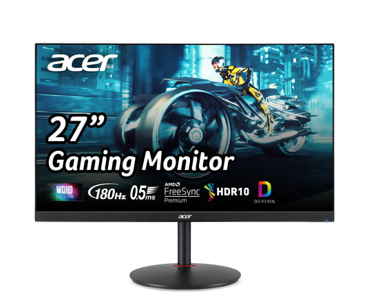 Écran gaming Acer Nitro XV271U M3bmiiprx 27,0" WQHD (2560 x 1440) IPS large | AMD FreeSync Premium | 1 ms (G à G) | Taux de rafraîchissement jusqu'à 180 Hz | 2 haut-parleurs | Câbles DisplayPort et HDMI inclus