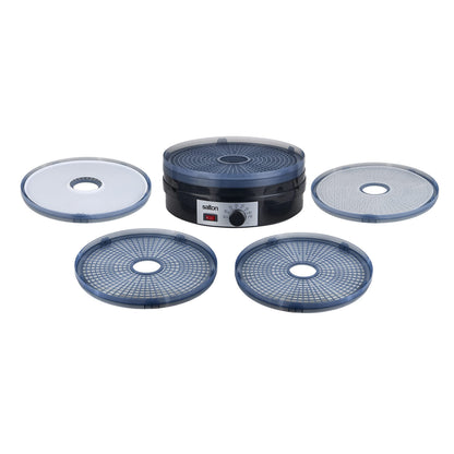 Salton Electric Food Dehydrator for Fruit and Jerky With Adjustable Temperature Control, Black