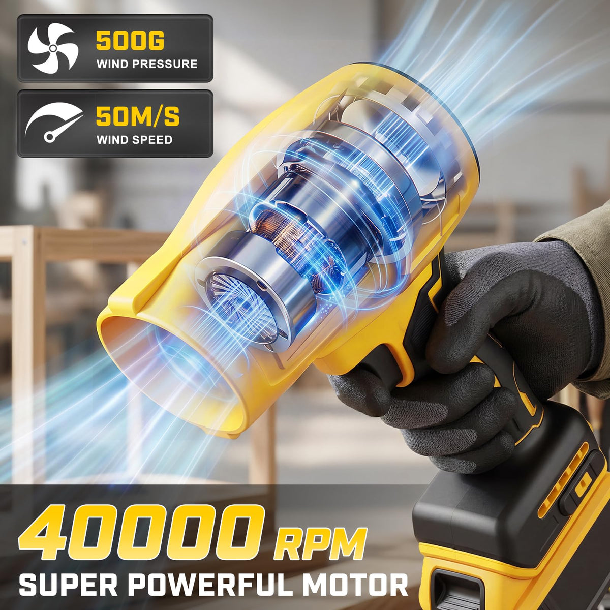 Cordless Leaf Blower Compatible with Dewalt 20V MAX Battery (Bare Tool) 🍁 All In One Marketplace Canada