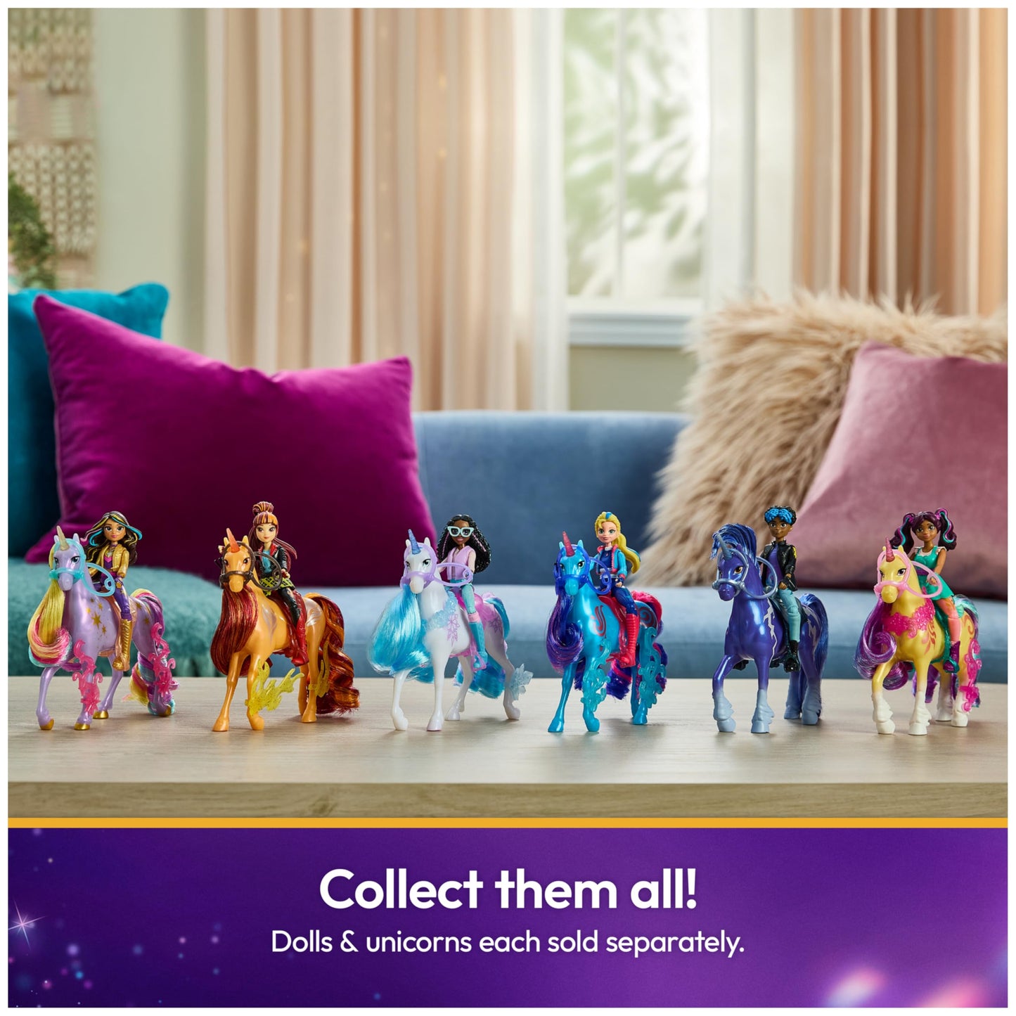 Unicorn Academy, Sophia & Wildstar Power of Friendship Set, Translucent Saddle & 2 Power Accessories, Dolls & Unicorn Toys for Girls Ages 4 and up Unicorn Academy