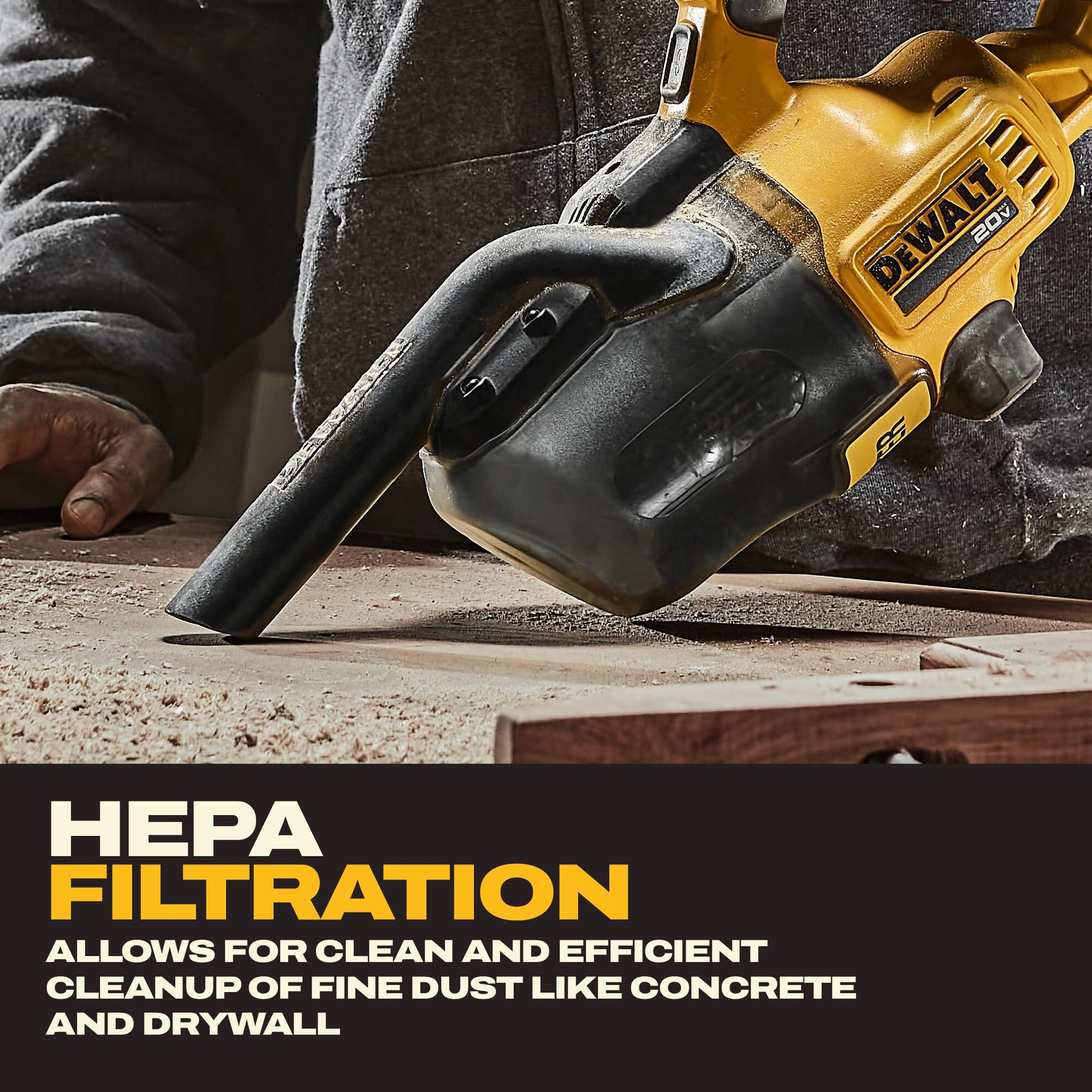 DEWALT 20V Vacuum, Cordless Handheld Vacuum, HEPA, Battery Not Included (DCV501HB) - Available at All In One Marketplace Canada