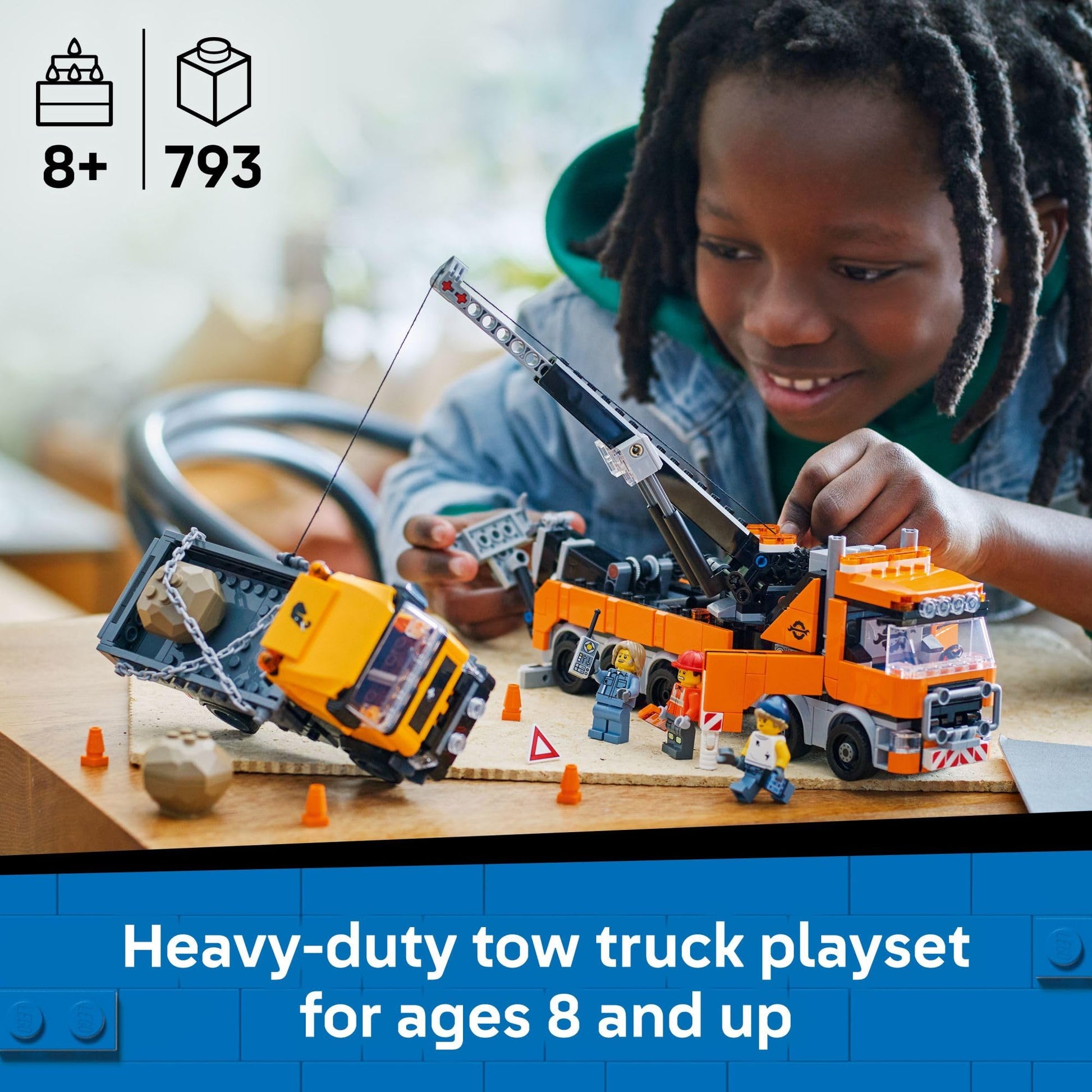 LEGO City Heavy-Duty Recovery Tow Truck with Crane Building Toy - Dump Truck & Tow Truck Toys for Boys & Girls, Ages 8+ - Pretend Play Set for Kids - Gift Idea for Birthdays & Holidays - 60467 LEGO