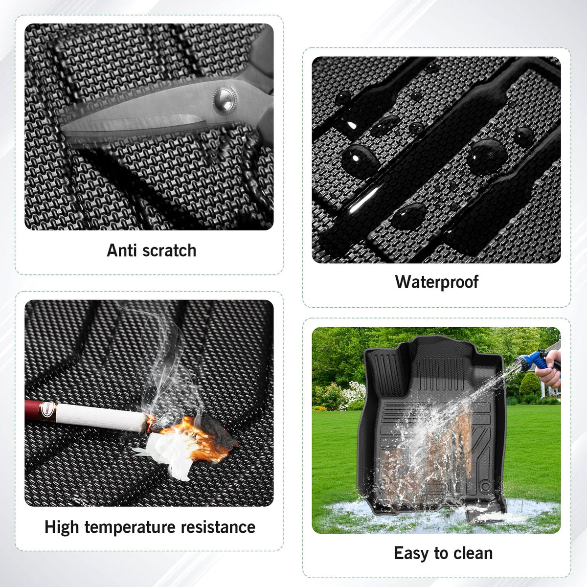 Cacartist Floor Mat Cargo Liner Custom Fit for Honda HR-V 2023-2026 2027 (Include Hybrid) HRV Accessories TPE 3D All Weather Floor Liners Trunk Mat Heavy Duty Car Mat Winter Mats 🍁 All In One Marketplace Canada