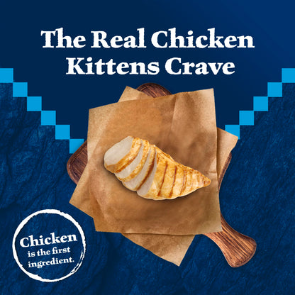 Blue Buffalo Wilderness with Chicken Natural High-Protein Grain-Free Dry Kitten Food, Real Chicken First, Antioxidant-Rich LifeSource Bits Support Immunity, DHA & ARA for Development, 2.2kg/5 lbs.