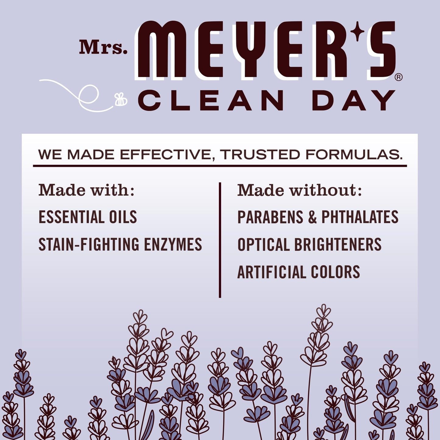 Mrs. Meyer's Clean Day Laundry Detergent, Lavender Scent, 1.8L (Packaging May Vary) - Available at All In One Marketplace Canada