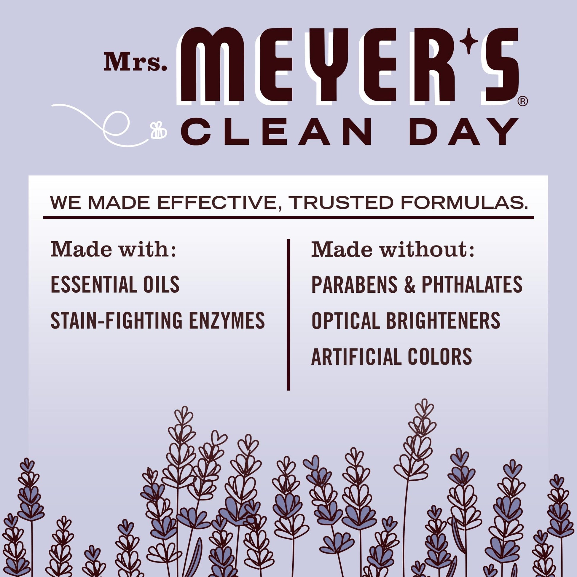 Mrs. Meyer's Clean Day Laundry Detergent, Lavender Scent, 1.8L (Packaging May Vary) - Available at All In One Marketplace Canada