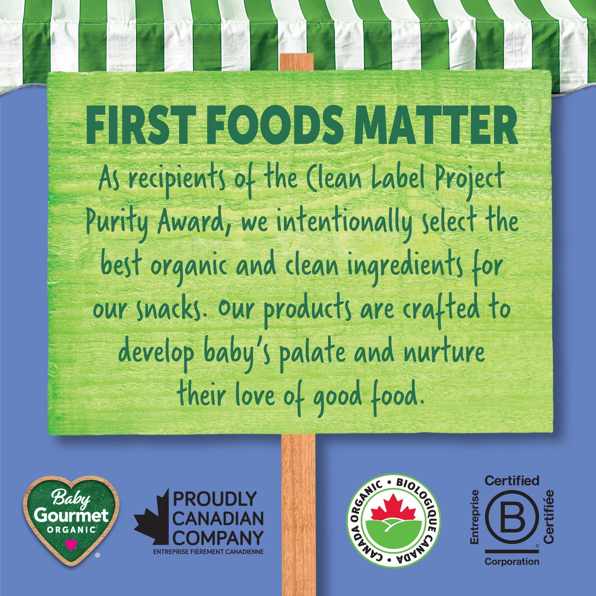 Baby Gourmet Melties, Blueberry, Sweet Potato & Coconut Cream, 23 g Bag (Pack of 8) | 8 Months+ | Meltable Snack for Self-Feeding | Organic | Canadian Brand Baby Gourmet