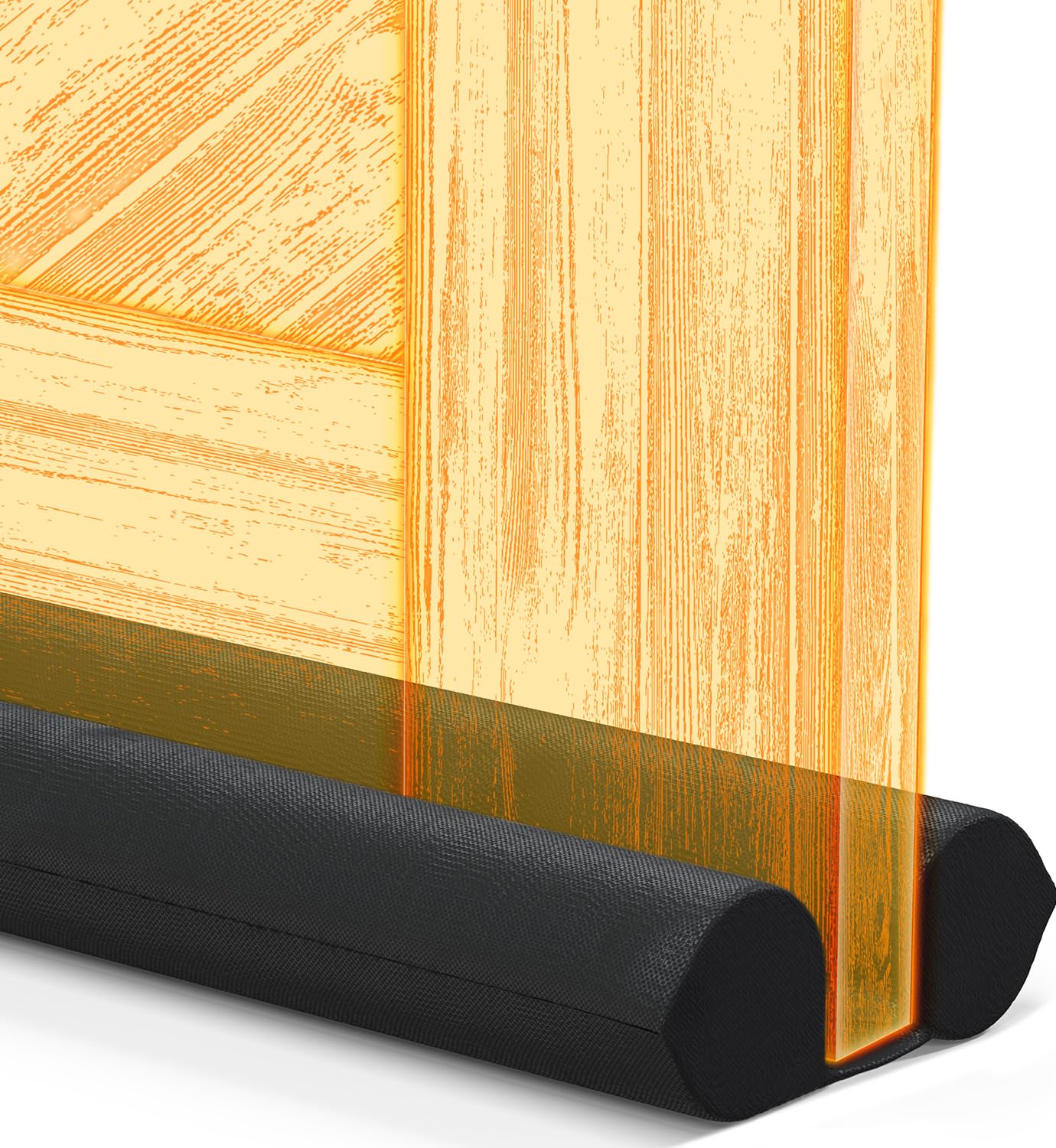 Everlasting Comfort 2 Sided Under Door Draft Stopper for Bottom of Doors - Quick Install, Keeps Heat In & Cold Air Out- Weather Stripping Door Seal Strip & Noise Blocker for Interior -Fits 76 - 91cm W