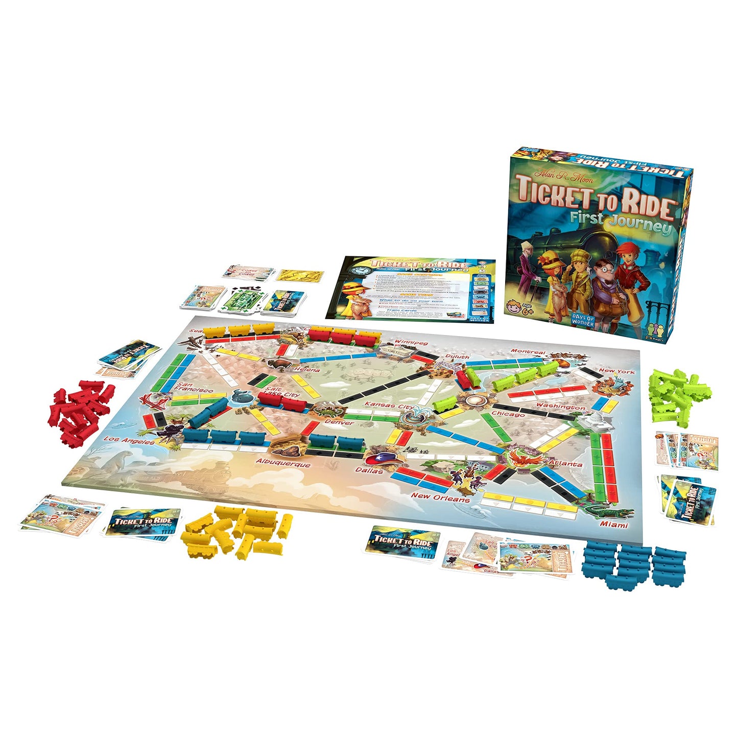 Ticket to Ride - First Journey (English Version) - A Game by Asmodee Asmodee