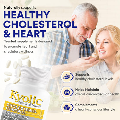 Kyolic Formula 104 Aged Garlic Extract, Odourless Garlic, 360 Capsules Kyolic