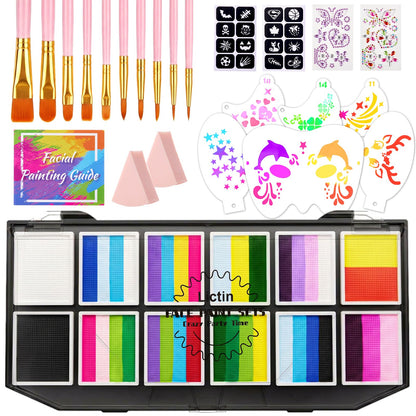 Lictin Face Painting Kit for Adults, 12 x 10g Split Cake Face Paint 🍁 All In One Marketplace Canada