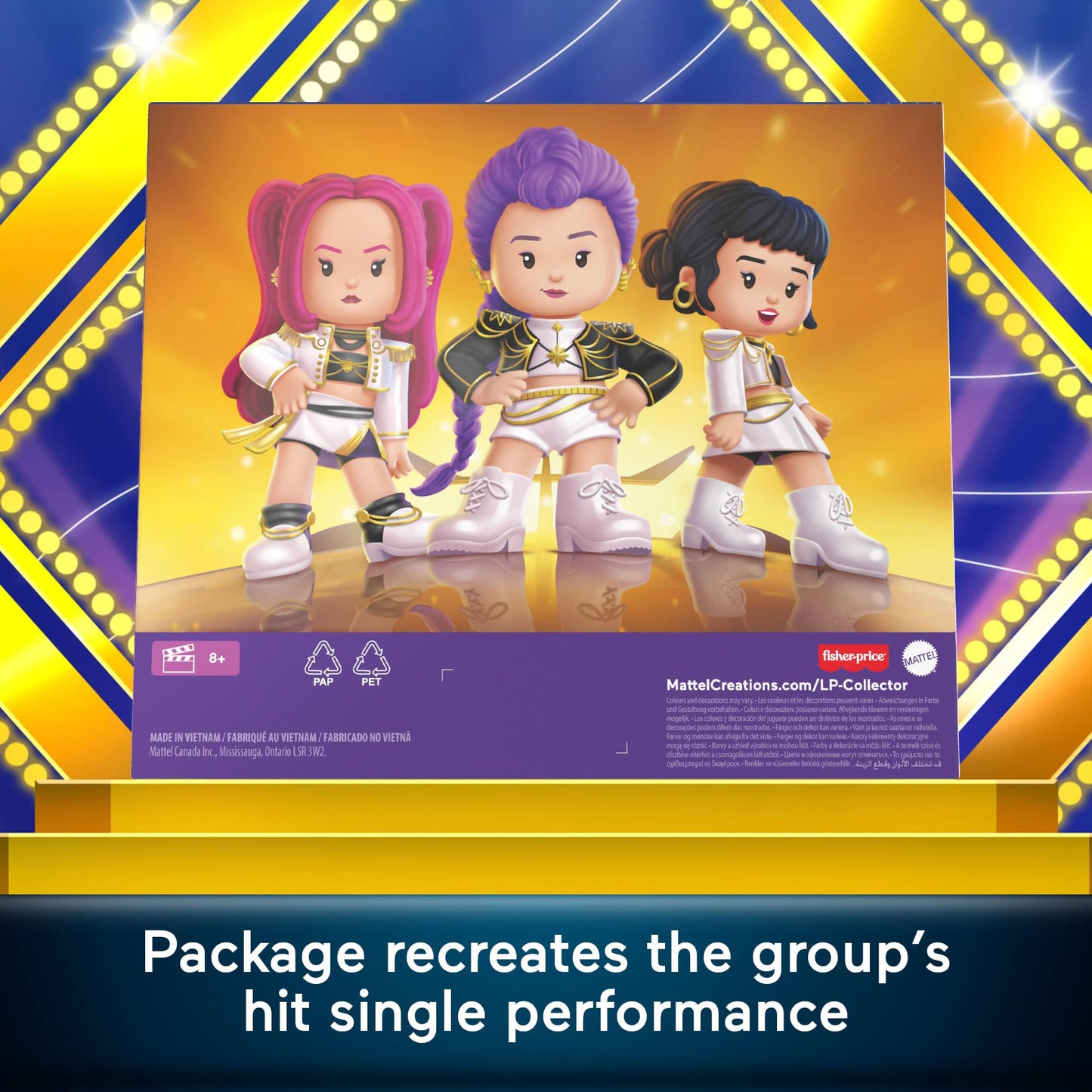 Little People Collector Kpop Demon Hunters: HUNTR/X Special Edition Set for Movie Fans, 3 Figures in a Display Package 🍁 All In One Marketplace Canada