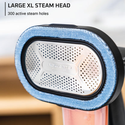 Rowenta Iron Steamer for Clothes, 3in1 Hand Held Steamers, Clothing Steamer, Ironing, Lint Remover, 7.1 Oz Tank, 1875 Watts, Auto-Off, Black, DR8855 Rowenta