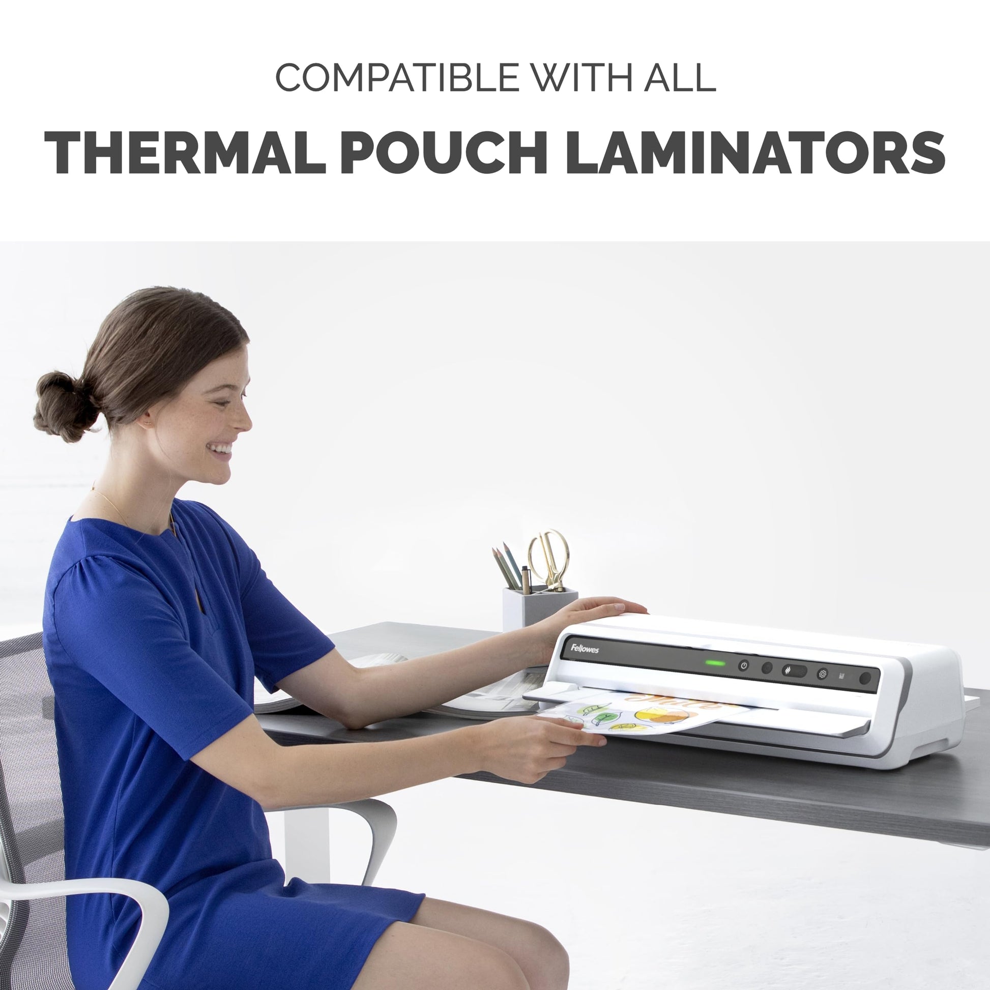 Fellowes Thermal Laminating Pouches, Letter Size Sheets 9 x 11.5-Inches, 3 mil, 200 Pack (5743401), Clear Fellowes