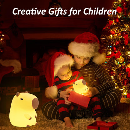 FULLOSUN Capybara Night Light for Kids, Soft Silicone Touch Lamp with Dim 🍁 All In One Marketplace Canada