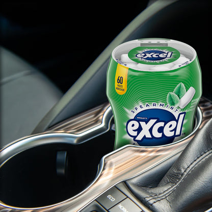 EXCEL, Spearmint Flavoured Sugar Free Chewing Gum, 60 Pieces, 6 Bottles