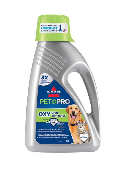 BISSELL Pet Pro OXY Urine Eliminator Formula with OXY for Upright Full-Size Deep Cleaners, Permanently Removes Pet Stains and Odours, Discourages Re-Marking, Safe for Carpet and Upholstery, 1990C - Available at All In One Marketplace Canada
