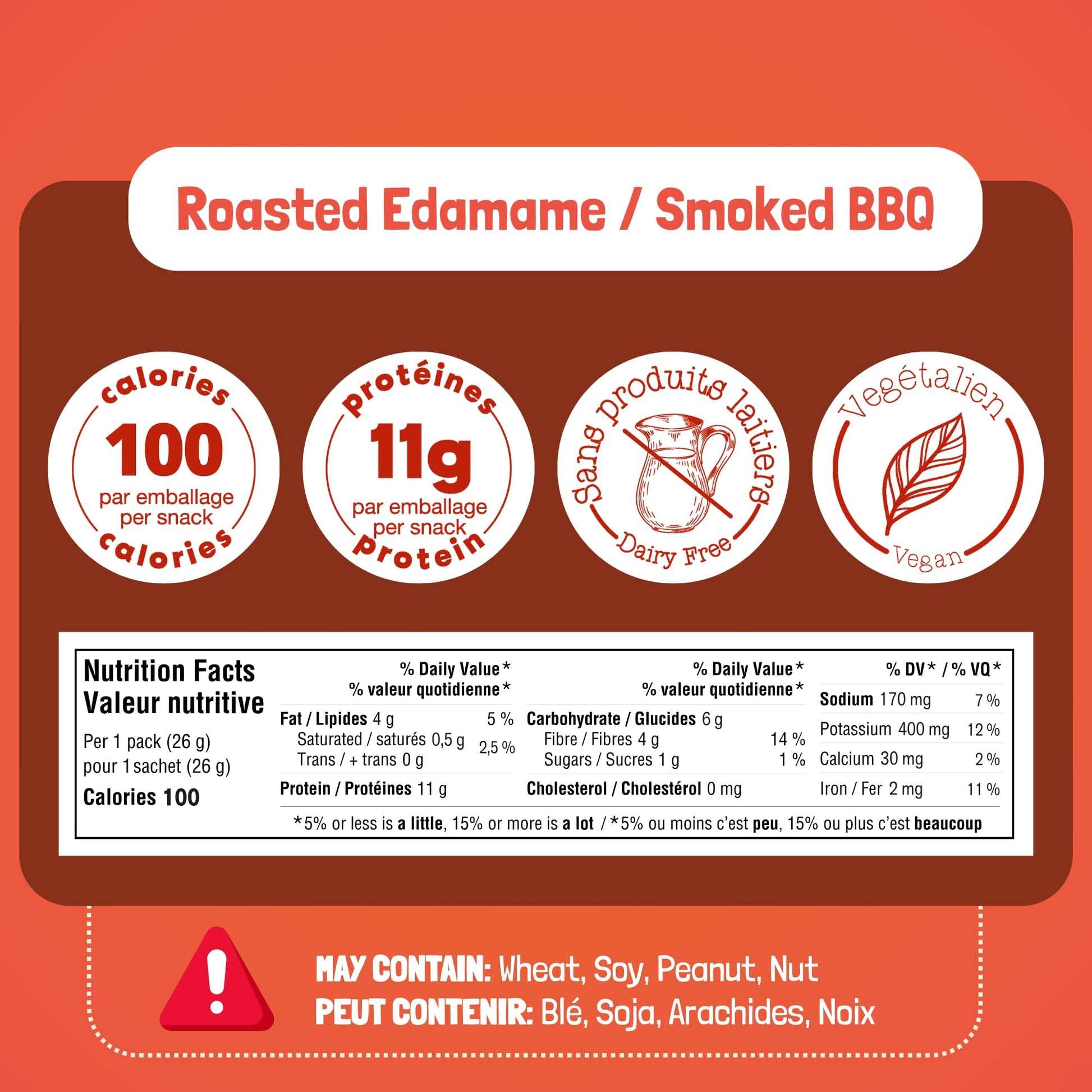 GoBeanz Crunchy Roasted Edamame, Tasty Smoked BBQ, High Protein Healthy Snack, For Adults & Kids, 20 Single Serve Packs, Low calorie, Low Sugar Plant Based, Salty Snacks