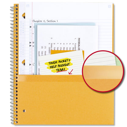 Five Star Spiral Notebook + Study App, 5 Subject, College Ruled Paper, 8-1/2" x 11", 200 Sheets, Fights Ink Bleed, Water Resistant Cover, Amethyst Purple (38748)