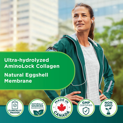 Genacol Pain Relief (60-Day Supply) – Natural Eggshell Membrane and Ultra-Hydrolyzed Collagen Peptides, Joint Pain Relief Supplement, Results in Just 5 Days, Value Pack, 180 Capsules - Available at All In One Marketplace Canada