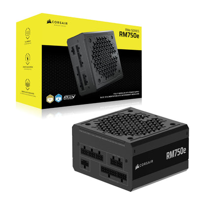 CORSAIR RM750e (2025) Fully Modular Low-Noise ATX Power Supply with 12V-2x6 Cable – ATX 3.1 & PCIe 5.1 Compliant, Cybenetics Gold Efficiency, 105°C-Rated Capacitors, Modern Standby Mode – Black 🍁 All In One Marketplace Canada