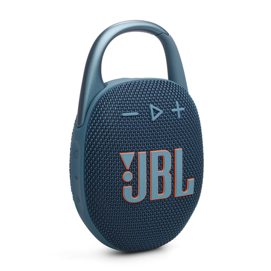 JBL Clip 5 - Ultra-Portable, Waterproof and Dustproof Bluetooth Speaker, Integrated Carabiner, Up to 12 Hours of Play, Made in Part with Recycled Materials (Blue)