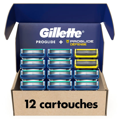 Gillette Men's Razor Blade Refills, 10 ProGlide Cartridges, 2 ProGlide Sheild Cartridges