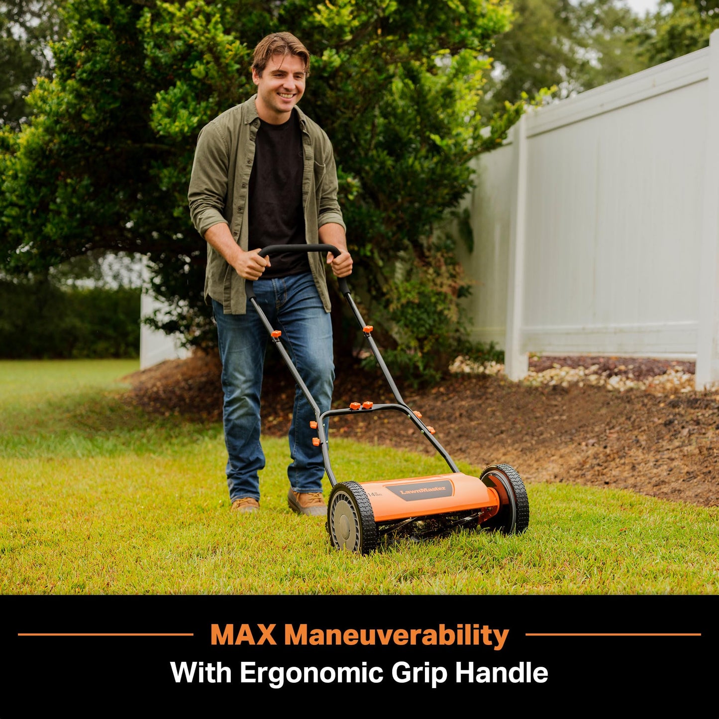 LawnMaster LMRM1401 Push Reel Lawn Mower 14-Inch 5-Blade 🍁 All In One Marketplace Canada