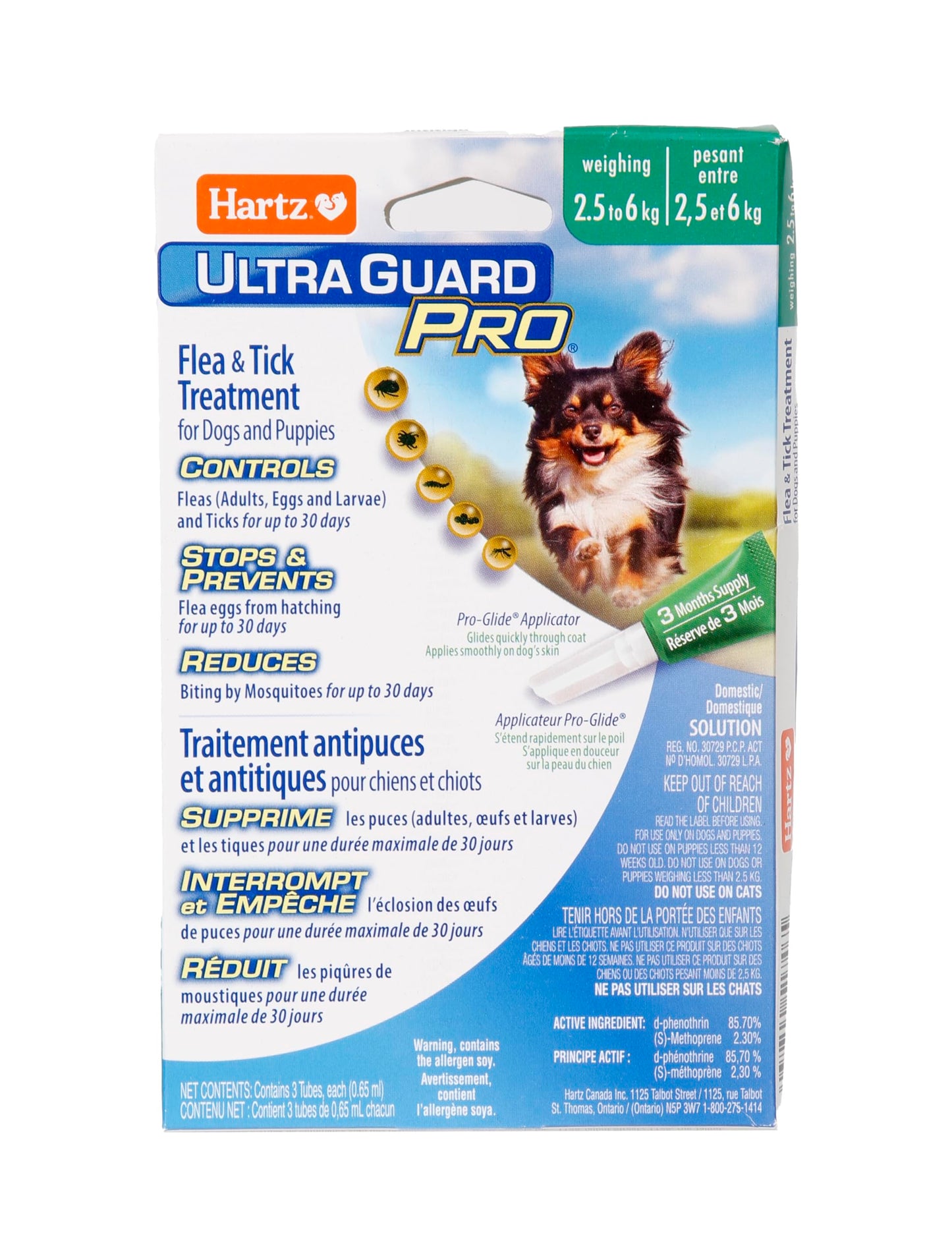 UltraGuard Pro Topical Flea & Tick Prevention for Dogs and Puppies - 2.5-6, 3 Monthly Treatments 🍁 All In One Marketplace Canada