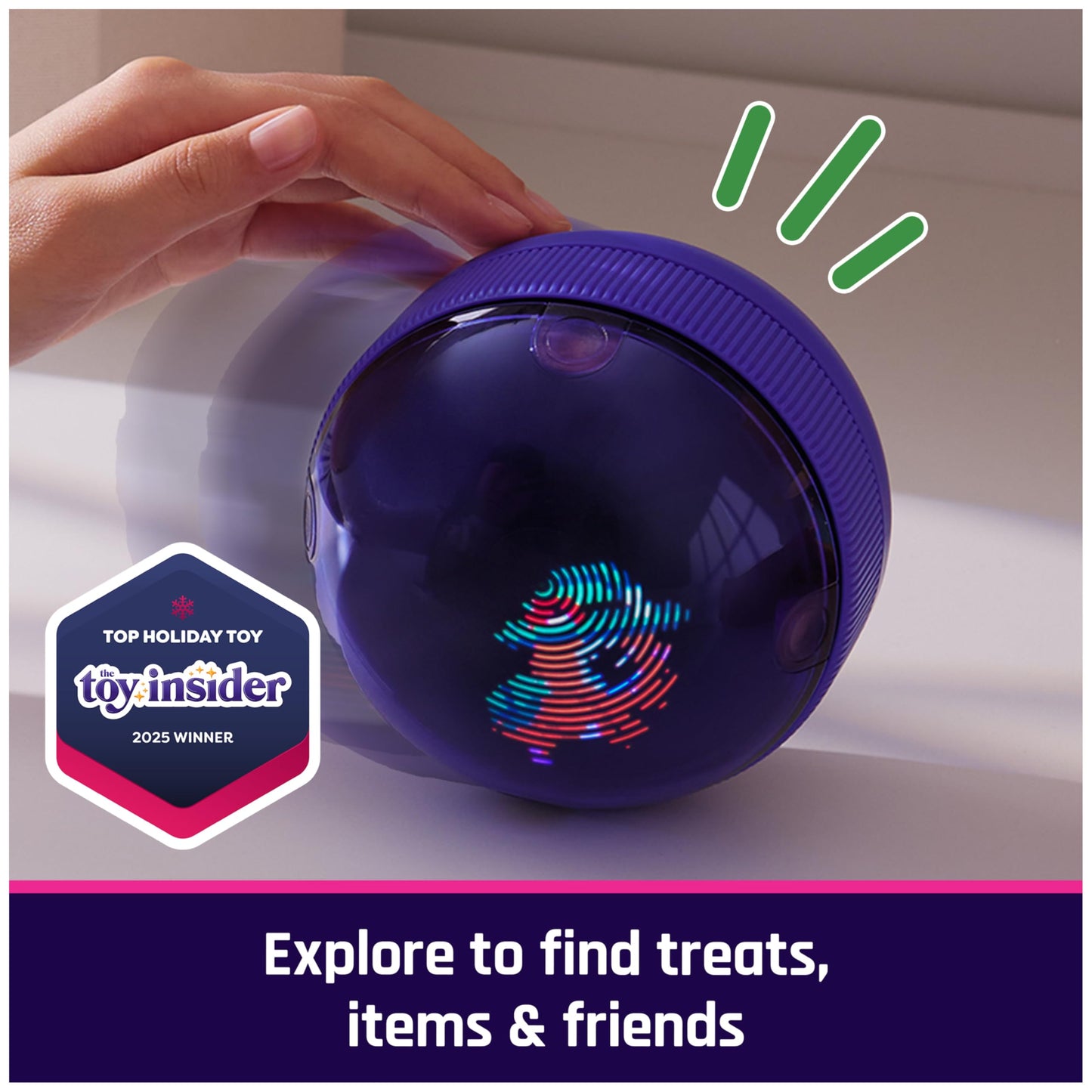 BITZEE, Hamster Ball Interactive Toy Hamster with Over 20 Hamsters Inside, Rolls & Reacts to Touch, Digital Pet Girls Toys & Boys Toys for Ages 5 and up Bitzee