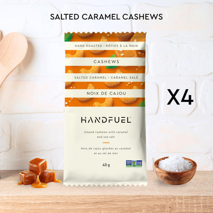 Handfuel 12 Pack Variety Flavoured Cashews, 4 Flavours - 3 x 40g of Each handfuel