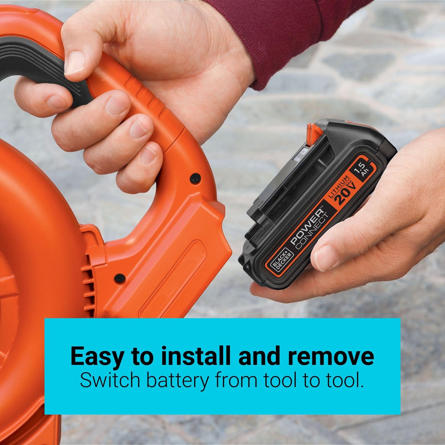 BLACK+DECKER 20V MAX Lithium Battery 2.0 Amp Hour (LBXR2020-OPE) BLACK+DECKER