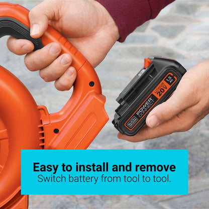 BLACK+DECKER 20V MAX Lithium Battery 2.0 Amp Hour (LBXR2020-OPE) BLACK+DECKER