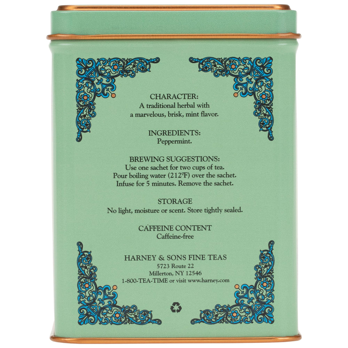 Harney & Sons Peppermint Herbal Tin, 20 Count 🍁 All In One Marketplace Canada