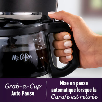 Mr. Coffee 5-Cup Programmable Coffee Maker, 25 oz. Mini Brew, Space-Saving Coffee Machine, Black - Available at All In One Marketplace Canada