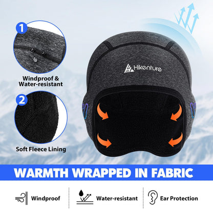 HIKENTURE Winter Skull Cap, Windproof Helmet Liner for Men Women, Grey 🍁 All In One Marketplace Canada