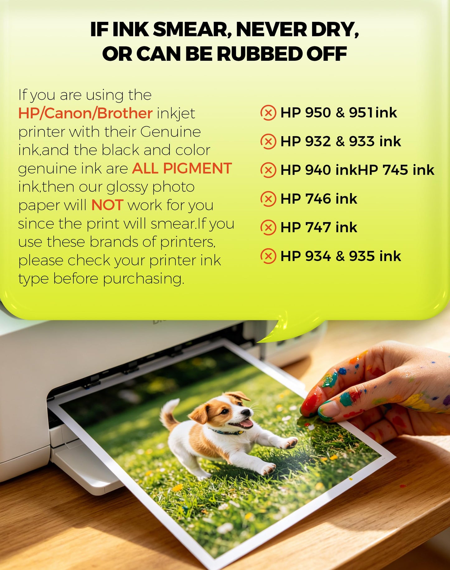 Uinkit Glossy Inkjet Photo Paper 8.5x11 Inches 100 Sheets 48lb Dye Ink 180Gsm Professional Photographic Paper Letter Size 8.5mil Instant Dry Suitable for All Dye Ink Printers (100, 8.5x11Inches)