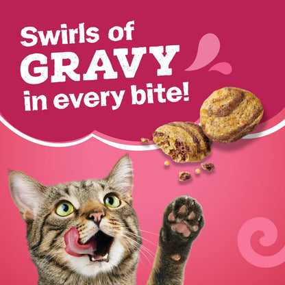 Friskies Gravy Swirlers Dry Cat Food - 7.26 kg Bag - Available at All In One Marketplace Canada