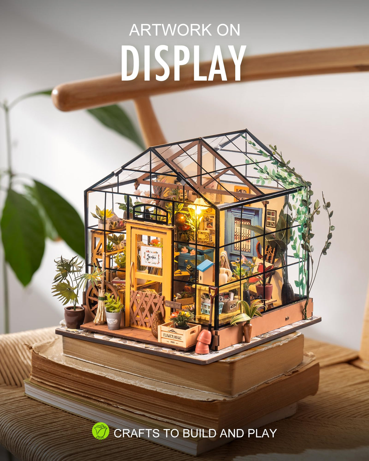 Rolife DIY Miniature Greenhouse Kits for Adults - Cathy's Flower House 🍁 All In One Marketplace Canada