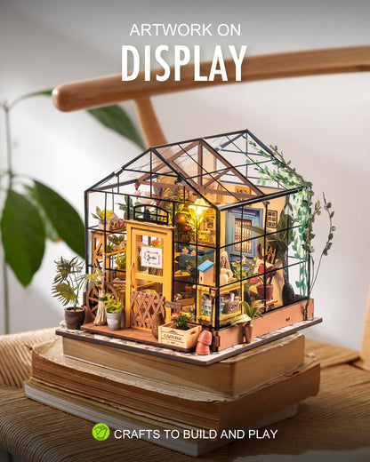 Rolife DIY Miniature Greenhouse Kits for Adults - Cathy's Flower House 🍁 All In One Marketplace Canada
