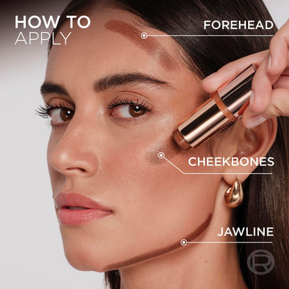 L'Oréal Paris LUMI Bronzer Le Stick Soleil, Cream-to-powder Multi-Use Bronzer Stick, Buildable & Blendable Contour, Non-Cakey Finish, 110 Toasted Sunlight, 9g - Available at All In One Marketplace Canada