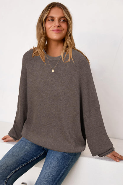 Arach&Cloz Womens Oversized Sweaters Fashion Wool Cashmere Coffee M 🍁 All In One Marketplace Canada