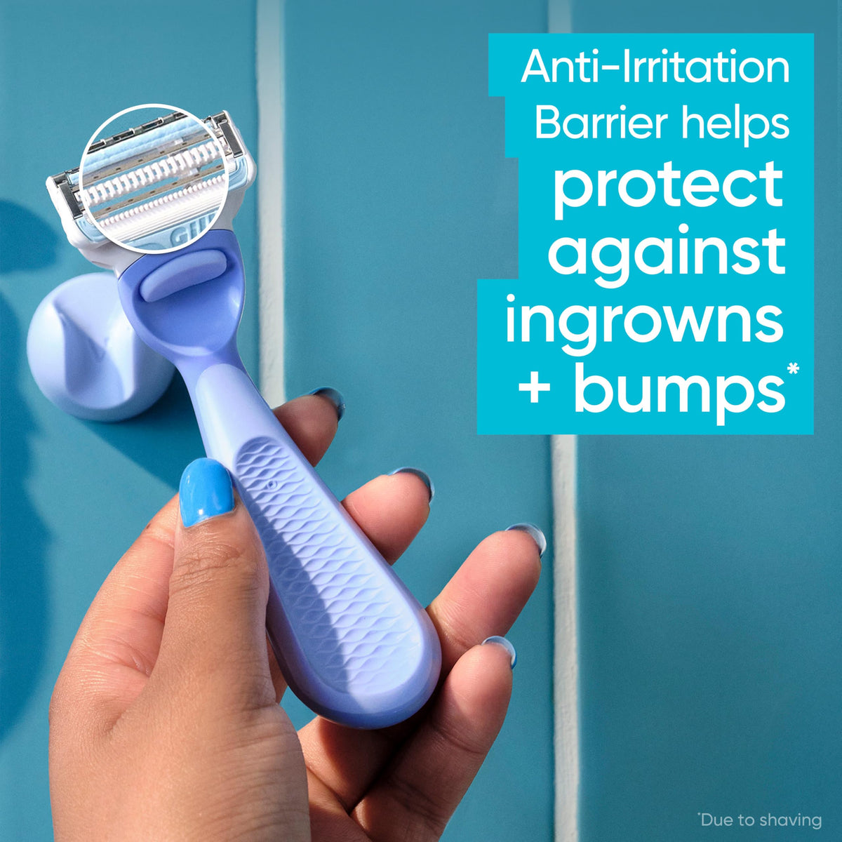 Gillette Venus for Bikini Pubic Hair and Skin, Womens Razors, 4 Razor Blade Refills for Intimate Grooming