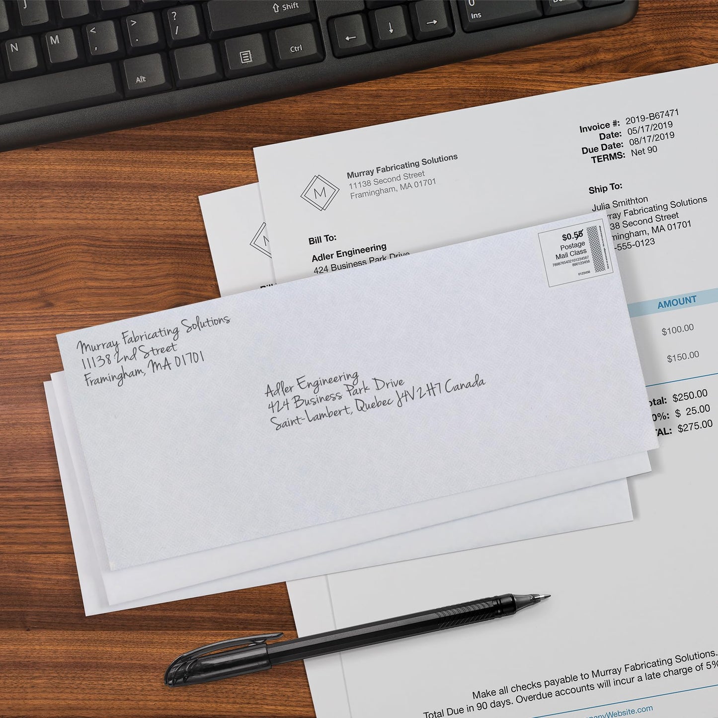 Oxford Envelopes, #10 Business Size, Security Tint, Peel & Seal Closure, 24 lb White Paper, Privacy Protection for Checks & Invoices, 500-Pack for Office or Home Mailing