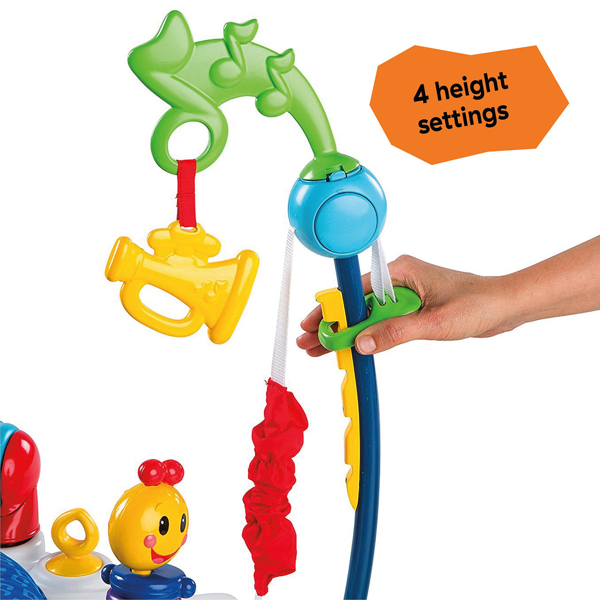Baby Einstein Neighborhood Symphony Activity Baby Jumper Activity Center, Infant Entertainer with Lights and Melodies, Age 6 months +, Max weight 25 lbs., Unisex