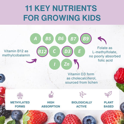 Igennus Methylated Kids Multivitamin Gummy, Sugar Free Kids Vitamins - Available at All In One Marketplace Canada
