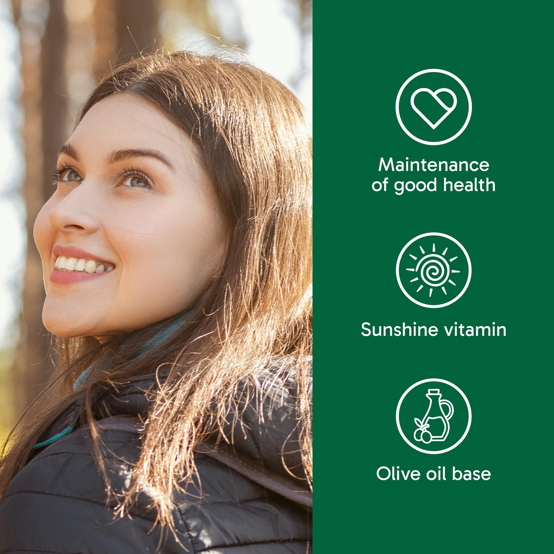 Organika Canadian-Made Vitamin D3 Liquid 2500IU- Olive Oil Base, Immune System Support- 30ml - Available at All In One Marketplace Canada