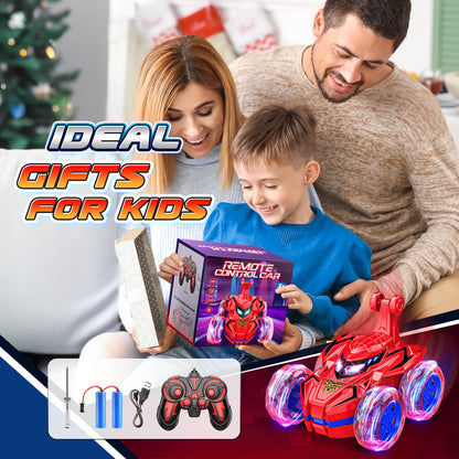Spider Remote Control Cars for Kids,decked Car Toys Stunt Car Toy for Boys Age 3-9 Remote Control Car for Kids 4-8 Year Old Easter Birthday Gifts for Boys 3-5 Years Old Girls - Available at All In One Marketplace Canada