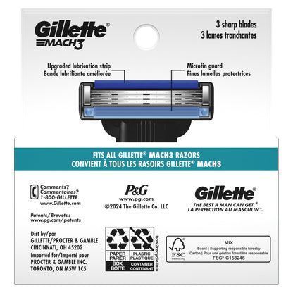 Gillette Mach3 Men’s Razor Blades - 5 Refills