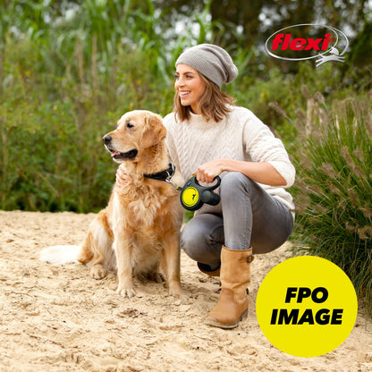 FLEXI® Giant Tape Retractable Dog Leash, Large, 26 ft - Black FLEXI